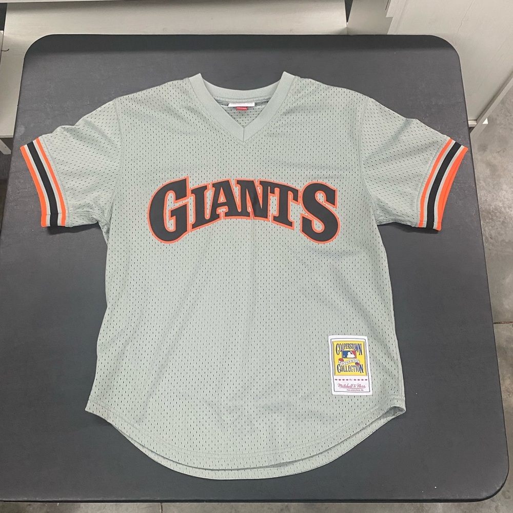 Mitchell & Ness Gray Jersey with Cooperstown Patch